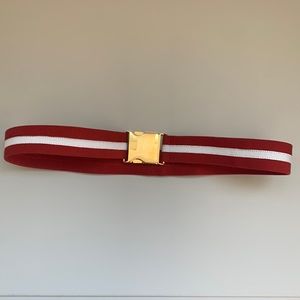Red /white clip buckle belt